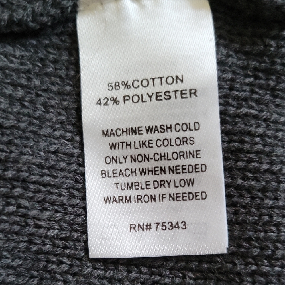 Akini Women's Cable Knit Sweater Dress - Dark Gray - Picture 5 of 6